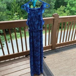 NWT Halston maxi dress cobalt blue size large